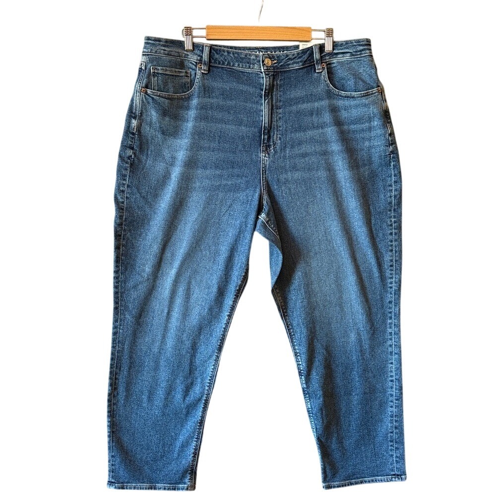 American Eagle Outfitters US 20 Regular Jeans Mid Rise Straight Leg Blue Denim